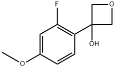 3-(2-fluoro-4-methoxyphenyl)oxetan-3-ol 结构式