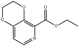 ethyl2,3-dihydro-[1,4]dioxino[2,3-c]pyridine-5-carboxylate 结构式