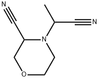 4-Morpholineacetonitrile, 3-cyano-α-methyl- 结构式