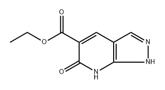 ethyl 6-oxo-1,7-dihydropyrazolo[3,4-b]pyridine-5-carboxylate 结构式