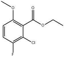 Ethyl 2-chloro-3-fluoro-6-methoxybenzoate 结构式