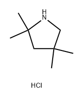 2,2,4,4-tetramethylpyrrolidine hydrochloride 结构式