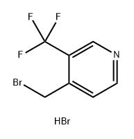 4-(溴甲基)-3-(三氟甲基)吡啶氢溴酸盐 结构式