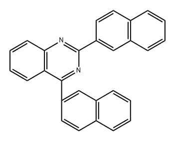 2,4-Di-2-naphthalenylquinazoline 结构式