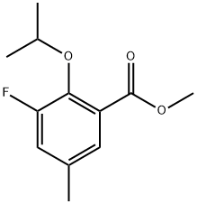 Methyl 3-fluoro-2-isopropoxy-5-methylbenzoate 结构式