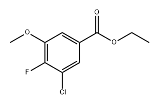 Ethyl 3-chloro-4-fluoro-5-methoxybenzoate 结构式