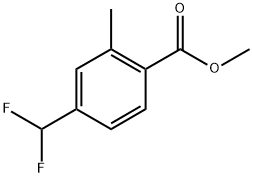 methyl 4-(difluoromethyl)-2-methylbenzoate 结构式