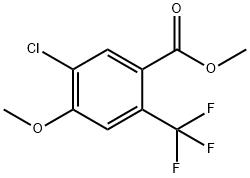 Methyl 5-chloro-4-methoxy-2-(trifluoromethyl)benzoate 结构式