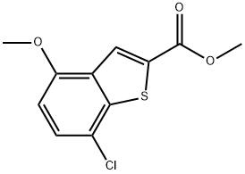 Methyl 7-chloro-4-methoxybenzo[b]thiophene-2-carboxylate 结构式