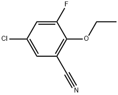 5-Chloro-2-ethoxy-3-fluorobenzonitrile 结构式