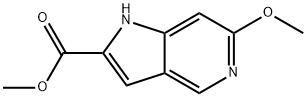 methyl 6-methoxy-1H-pyrrolo[3,2-c]pyridine-2-carboxylate 结构式