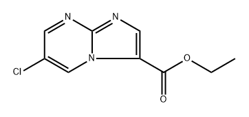 ethyl 6-chloroimidazo[1,2-a]pyrimidine-3-carboxylate 结构式