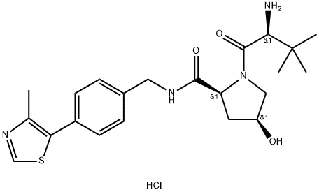 (S,S,S)-AHPC盐酸盐 结构式