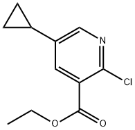 ethyl 2-chloro-5-cyclopropylnicotinate 结构式