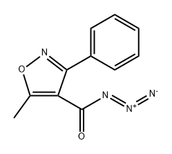 4-Isoxazolecarbonyl azide, 5-methyl-3-phenyl- 结构式