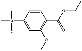 Ethyl 2-methoxy-4-(methylsulfonyl)benzoate 结构式