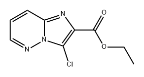 3-氯咪唑并[1,2-B]哒嗪-2-甲酸乙酯 结构式