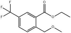 Ethyl 2-(methoxymethyl)-5-(trifluoromethyl)benzoate 结构式