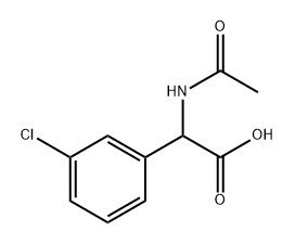 N-AC-DL-3-氯苯甘氨酸 结构式