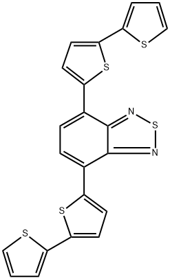 4,7-双(5-(噻吩-2-基)噻吩-2-基]苯并[C][1,2,5]噻二唑 结构式