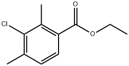 Ethyl 3-chloro-2,4-dimethylbenzoate 结构式