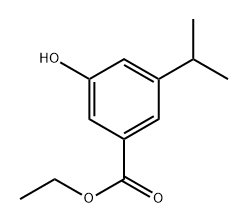 Ethyl 3-hydroxy-5-isopropylbenzoate 结构式