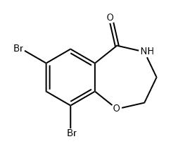 7,9-二溴-5-氧-2,3,4,5-四氢-1,4-苯并氮杂卓 结构式