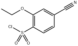 4-cyano-2-ethoxybenzenesulfonyl chloride 结构式