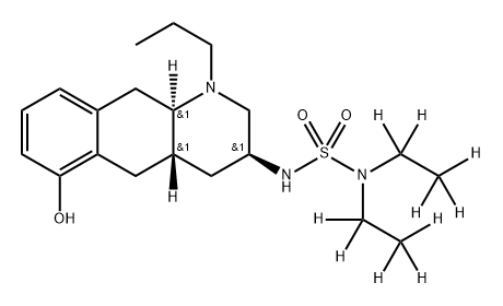 Quinagolide-d10 结构式