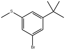 (3-bromo-5-(tert-butyl)phenyl)(methyl)sulfane 结构式