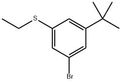 (3-bromo-5-(tert-butyl)phenyl)(ethyl)sulfane 结构式