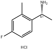 (R)-1-(4-氟-2-甲基苯基)乙胺盐酸盐 结构式