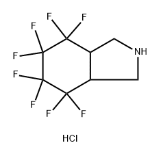 4,4,5,5,6,6,7,7-OCTAFLUORO-OCTAHYDRO-1H-ISOINDOLE HYDROCHLORIDE 结构式