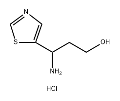 3-氨基-3-(噻唑-5-基)丙-1-醇二盐酸盐 结构式