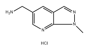 (1-甲基-1H-吡唑并[3,4-B]吡啶-5-基)甲胺二盐酸盐 结构式