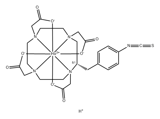 Ho-p-SCN-Bn-DOTA 结构式