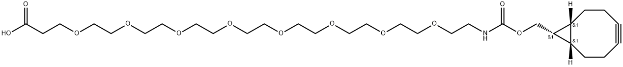 endo-BCN-PEG8-acid 结构式