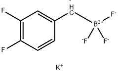 (3,4-二氟苄基)三氟硼酸钾 结构式