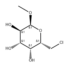 α-D-Galactopyranoside, methyl 6-chloro-6-deoxy- 结构式