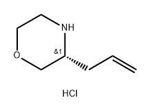 Morpholine, 3-(2-propen-1-yl)-, hydrochloride, (3R)- 结构式