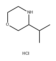 Morpholine, 3-(1-methylethyl)-, hydrochloride 结构式