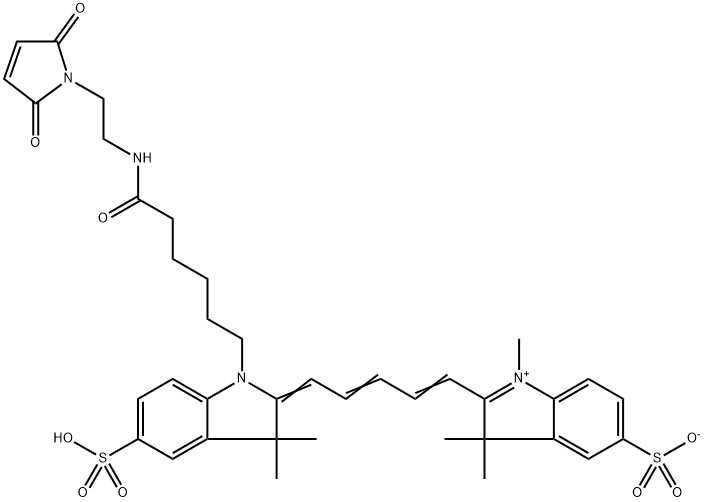 diSulfo-Cy5 maleimide 结构式