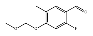 2-Fluoro-4-(methoxymethoxy)-5-methylbenzaldehyde 结构式
