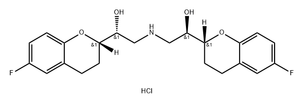 盐酸奈必洛尔 结构式