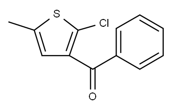 (2-chloro-5-methylthiophen-3-yl)(phenyl)methanone 结构式