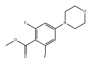 Methyl 2,6-difluoro-4-morpholinobenzoate 结构式