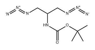 tert-butyl 1,3-diazidopropan-2-ylcarbamate 结构式