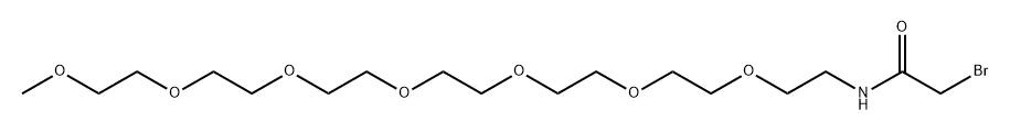 溴乙酰氨-六聚乙二醇-甲氧基 结构式