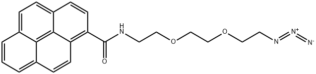 1-PYRENECARBOXYLIC ACID-PEG2-AZIDE 结构式