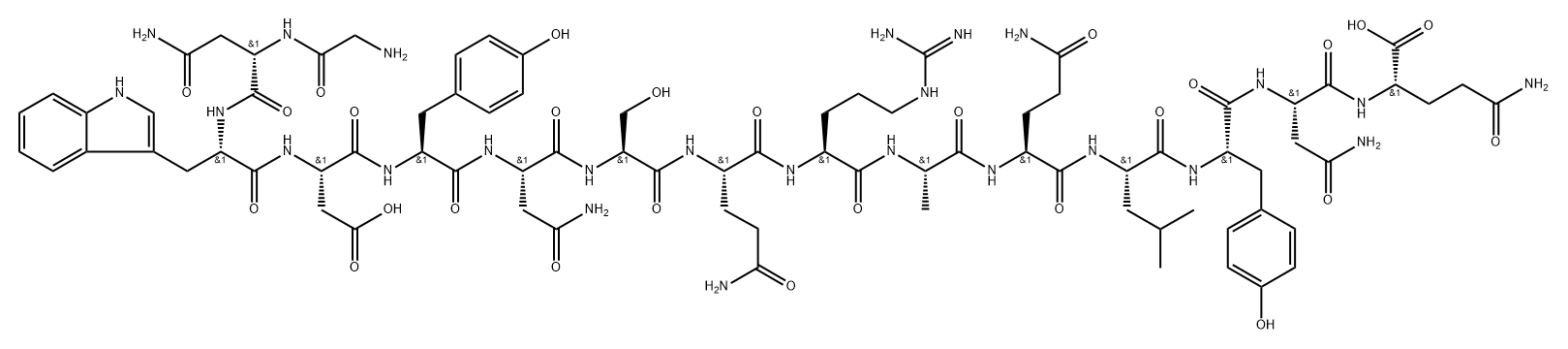 HUMAN PD-1 PROTEIN抑制剂多肽 结构式